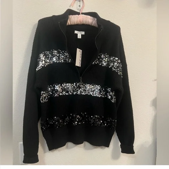 Bundle 👖👚Ted Baker Vibrant Blue Wide-Leg Pants& Nine West Black Sweater - Picture 14 of 16